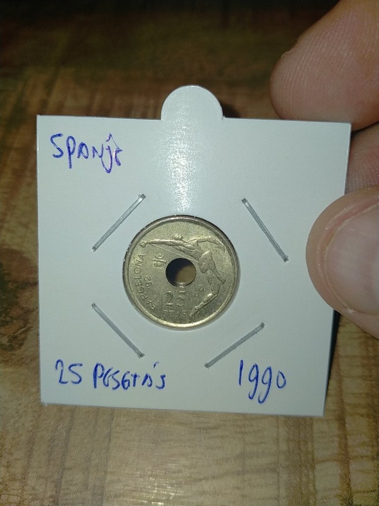 Spanje 25 Peseta 1990, Verzenden, Overige landen, Losse munt
