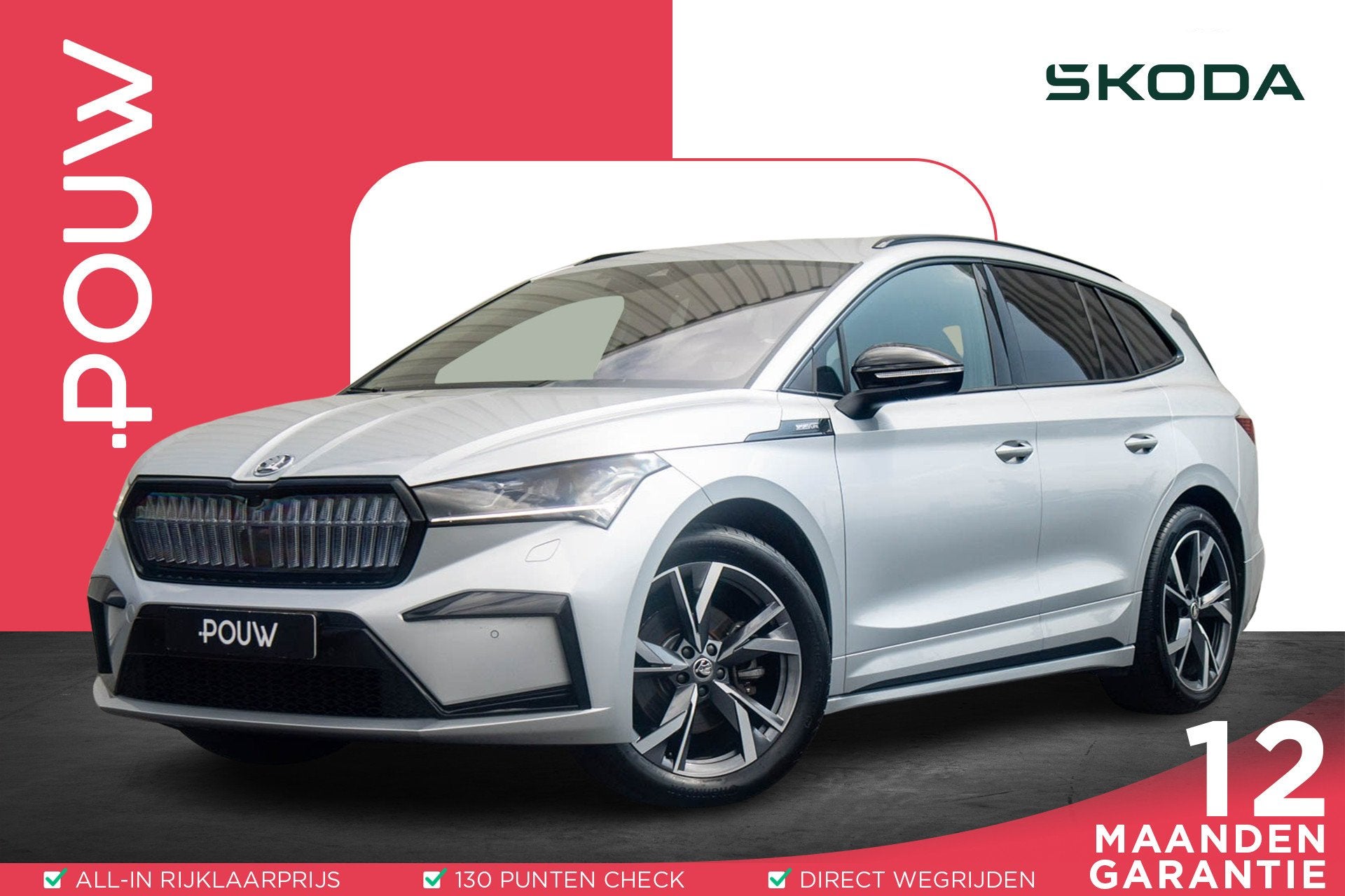 Skoda Enyaq 80 204pk Sportline | Winter Pakket | SoH 96% | T, Auto's, Skoda, 12 maanden, Achterwielaandrijving, Gebruikt, SUV of Terreinwagen