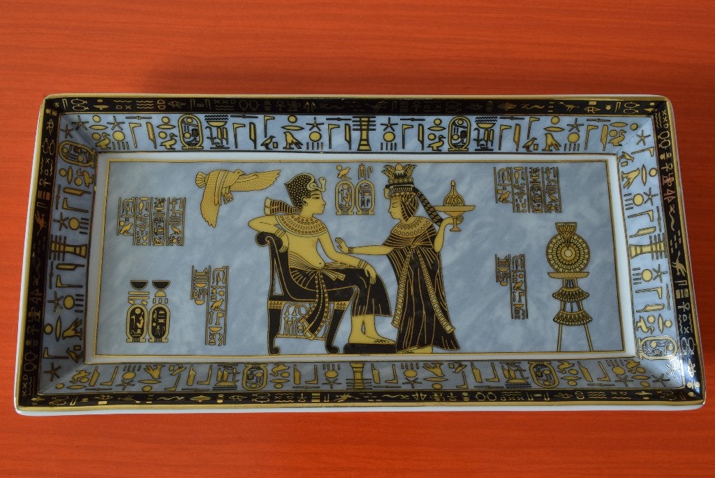 Retro vintage porseleinen schaal - Fathi Mahmoud - Egypte, Ophalen of Verzenden