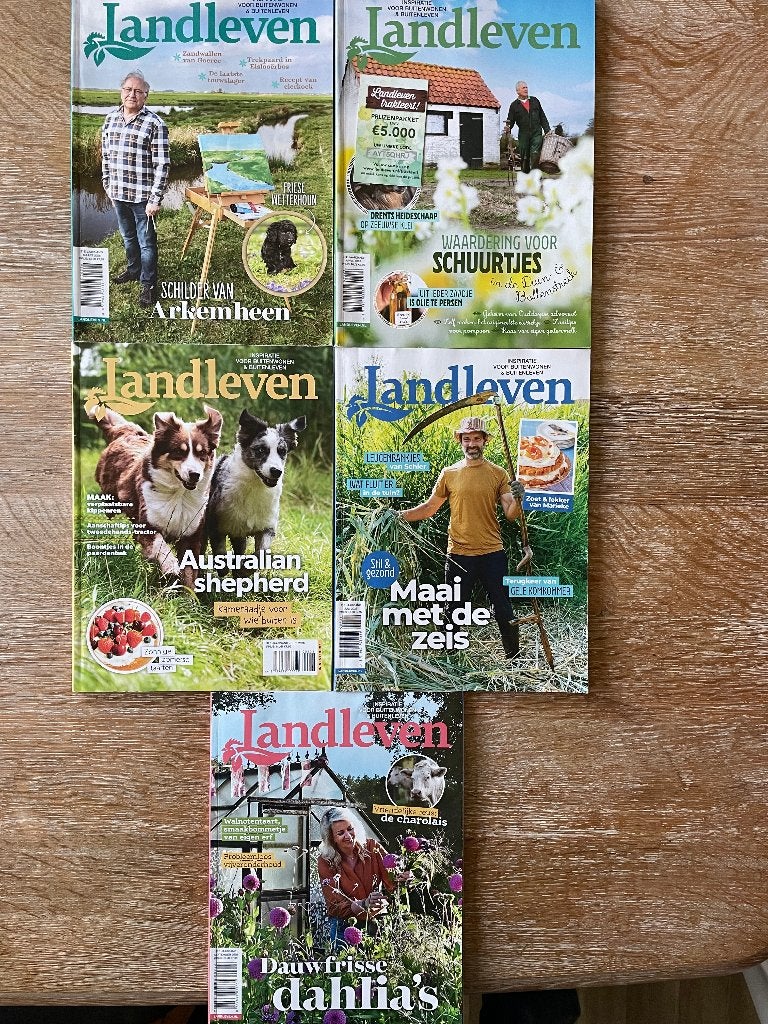 LANDLEVEN mrt, apr, juni, juli en sept.2026., Ophalen of Verzenden, Muziek, Film of Tv