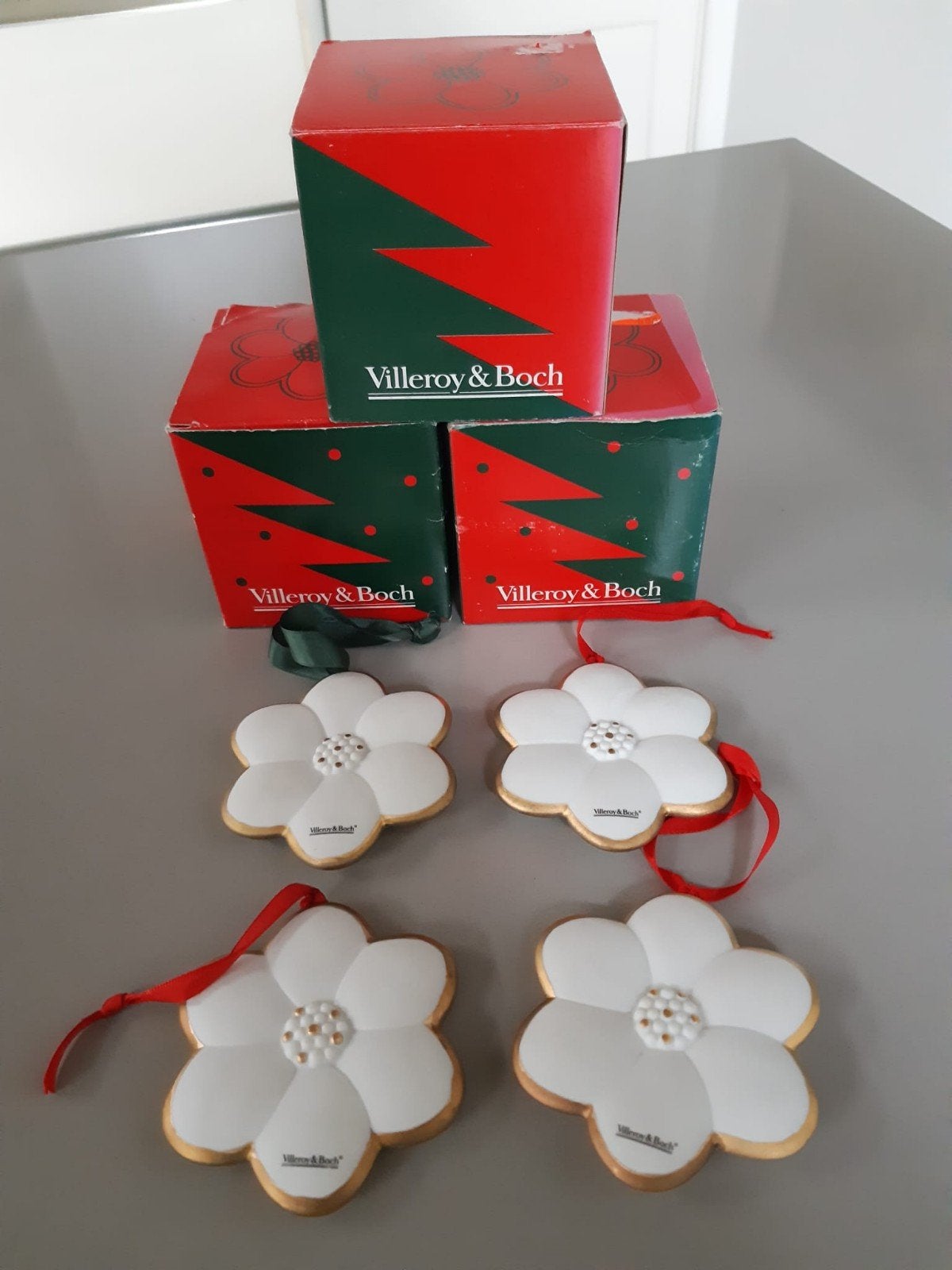 Set van 4 Kersthangers Villeroy en Boch Merry Ornaments, Ophalen of Verzenden, Nieuw