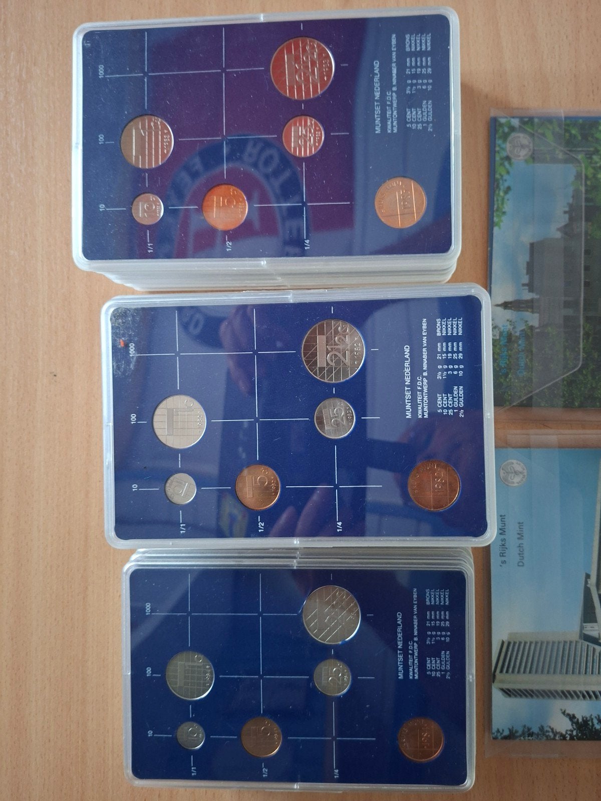 33 jaarsets periode 1980 -1990, Postzegels en Munten, Munten | Nederland, Verzenden, Koningin Beatrix