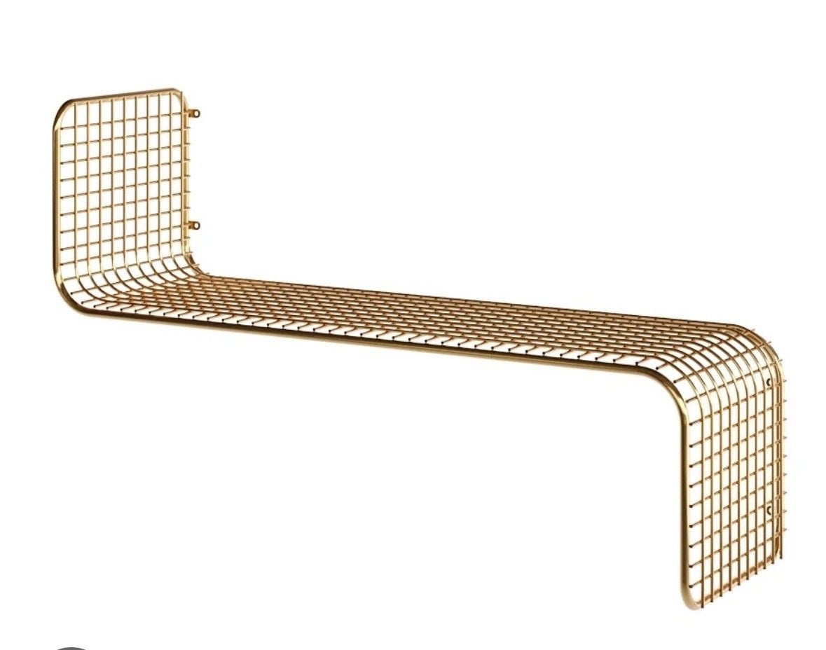 ikea SVENSHULT wandplank 3 stuks , goudkleurig, 60x20 cm, Ophalen, Zo goed als nieuw