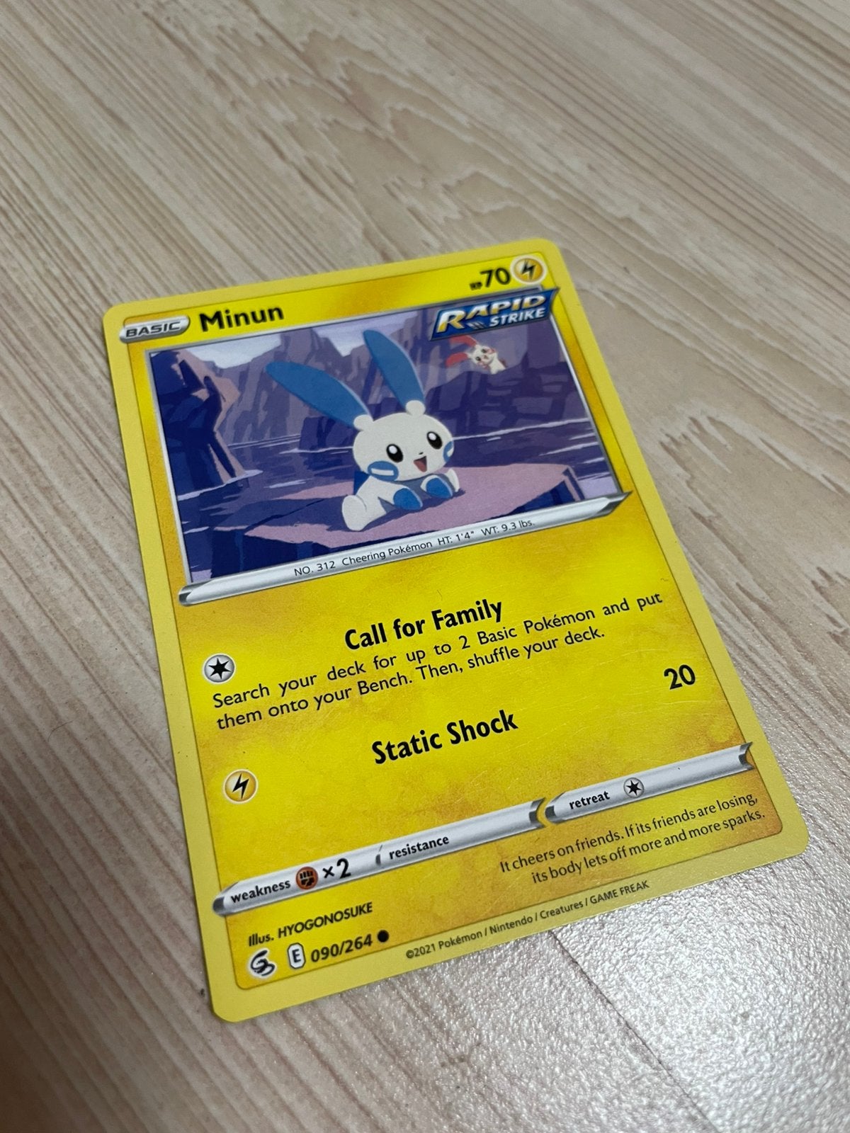 Pokémon kaart, Rapid Strike: Minun, Ophalen of Verzenden, Nieuw, Losse kaart