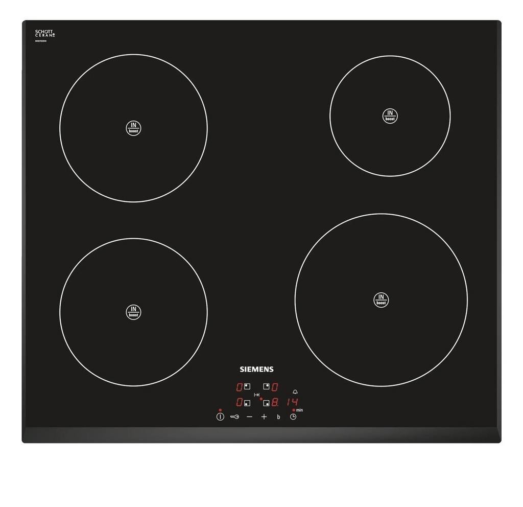 Siemens EH651BE17E inductiekookplaat, Ophalen, Gebruikt, 4 kookzones, Inbouw