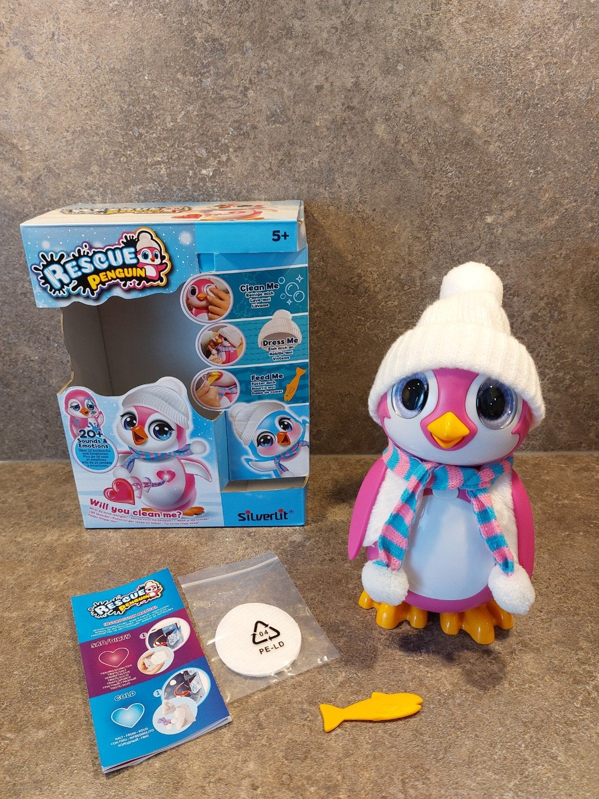 Rescue Pinguïn Interactief Knuffeldiertje met Accessoires, Pinguïn, Overige merken, Overige karakters, Ophalen of Verzenden