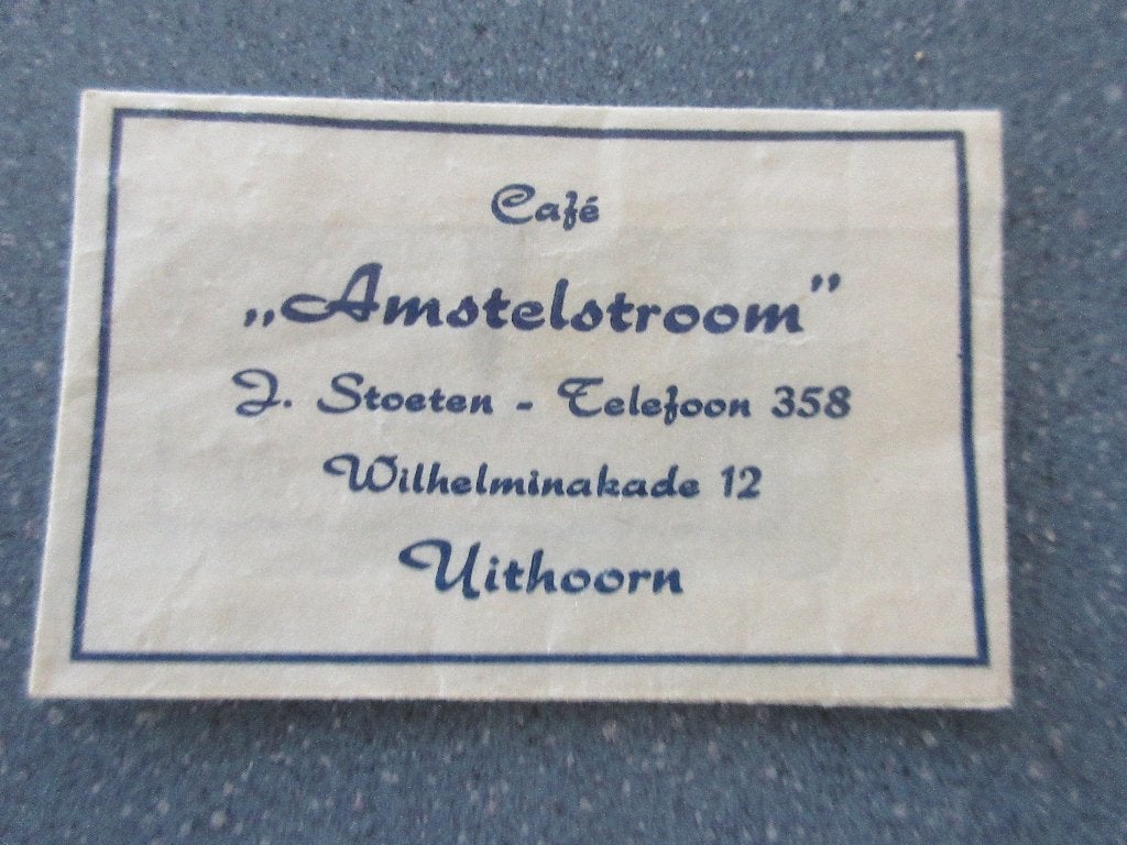 Uithoorn, café Amstelstroom, Verzamelen, Verzenden