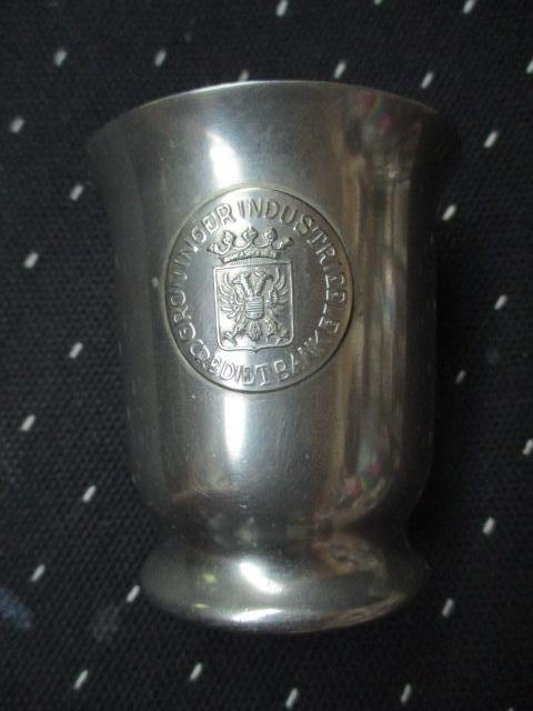 Beker, groninger industrieele credietbank, metawa, Antiek en Kunst, Curiosa en Brocante, Ophalen of Verzenden