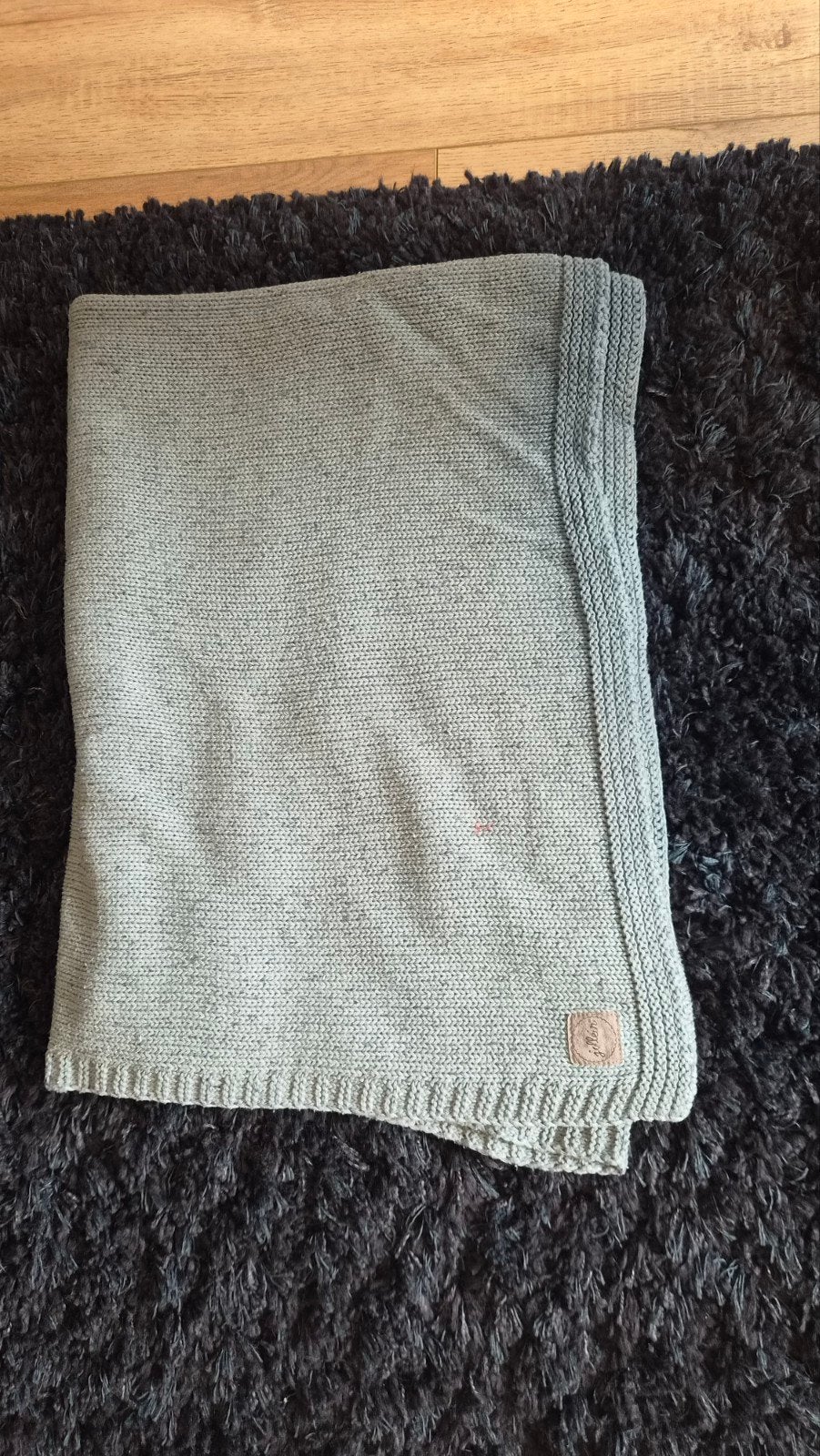 Jolein baby ledikant deken blauw - Zo goed als nieuw, Ophalen, Jollein, Zo goed als nieuw, Blauw