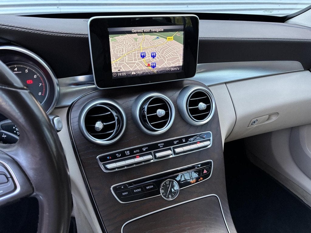 Mercedes C-klasse Estate 350 e Lease Edition Head Up Led Lee, Auto's, Automaat, Achterwielaandrijving, Gebruikt, Blauw