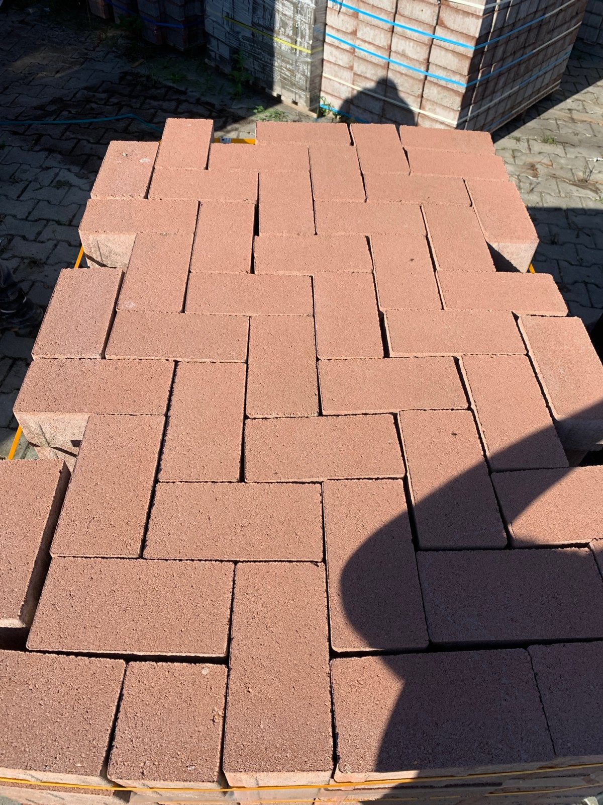 Strackstone betonklinkers 8cm kaneelbruin restpartij 30m2, Ophalen of Verzenden, Nieuw, Beton, Klinkers