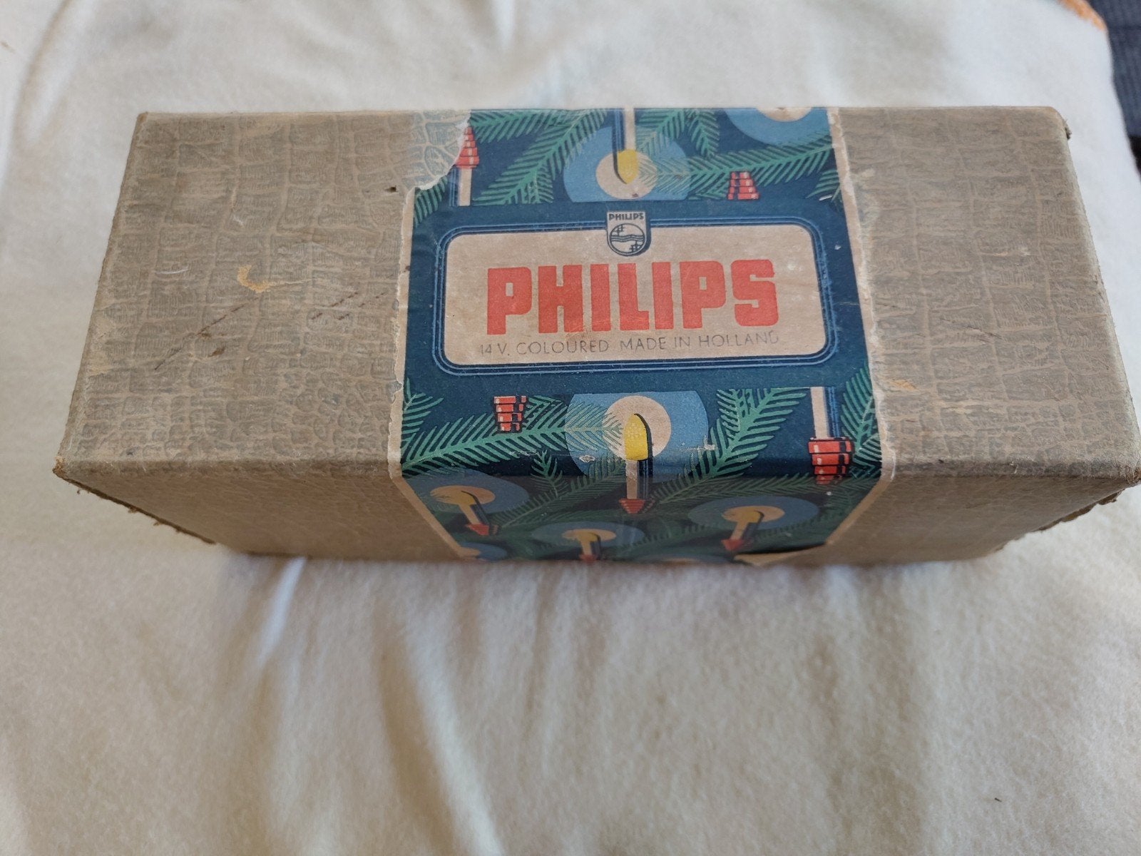 Philips vintage 14volt kerstlampjes kaars, Diversen, Kerst, Ophalen of Verzenden