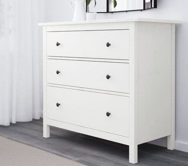 IKEA Hemnes Commode/ Ladekast wit, Huis en Inrichting, Kasten | Ladekasten, Ophalen, Gebruikt, 100 tot 150 cm, 3 of 4 laden
