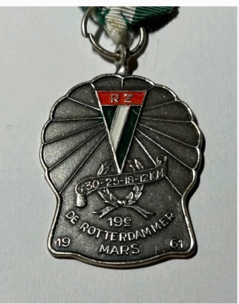 Medaille 19e Rotterdammer Mars 1961, Postzegels en Munten, Ophalen of Verzenden, Overige materialen