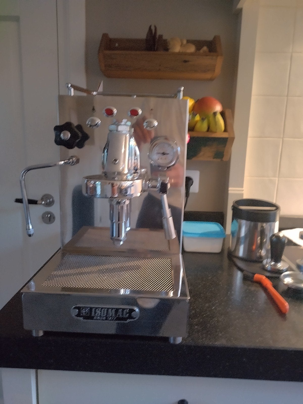 Isomac Safiro Espressomachine - Perfecte Espresso Thuis, Witgoed en Apparatuur, Espresso apparaat, Gemalen koffie, Zo goed als nieuw