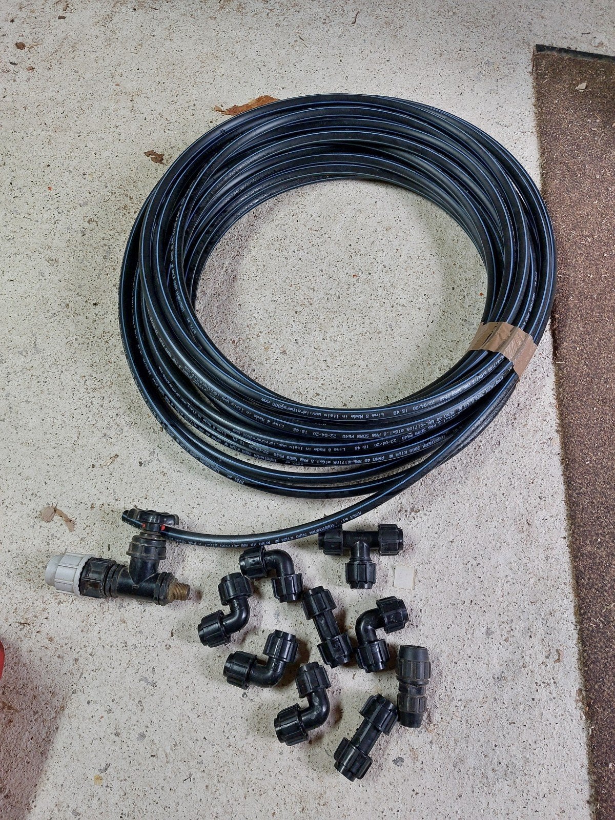 tyleenslang met hulpstukken voor waterleiding, Ophalen, Bochten, Pvc, Minder dan 2 meter