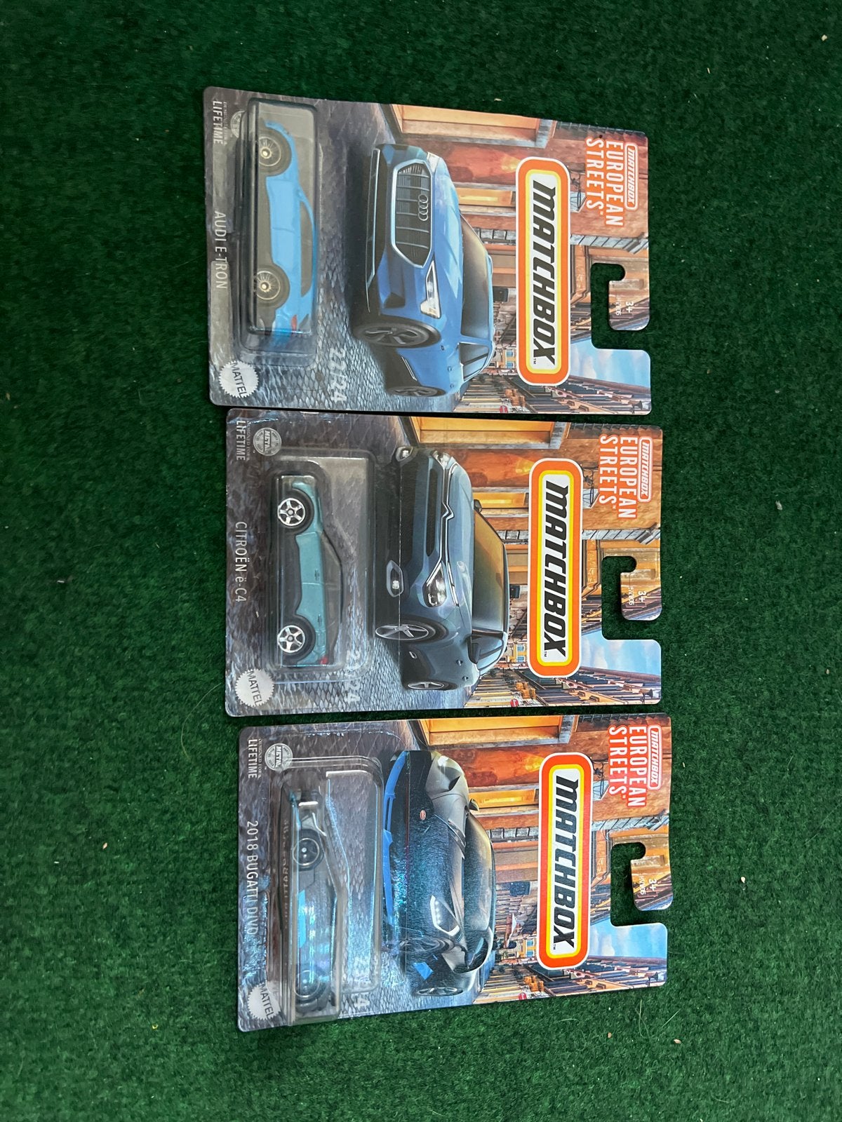 Matchbox European Streets: Audi, Citroën, 2018 bugatti, Ophalen of Verzenden, Nieuw, Auto