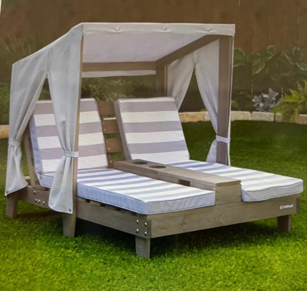 KidKraft Dubbele Chaise Lounge voor kinderen - ZGAN, Ophalen, Zo goed als nieuw, Hout