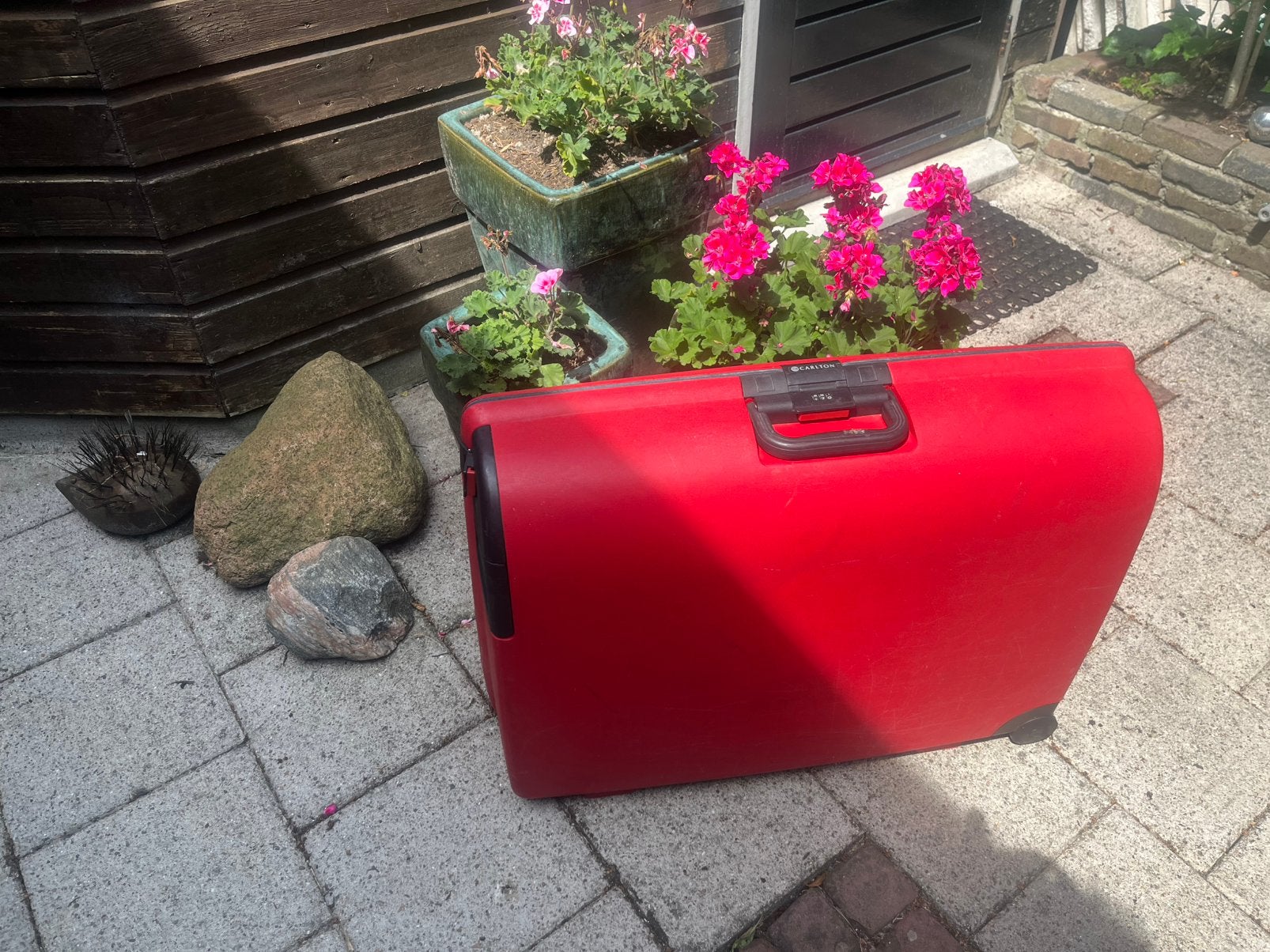 Koffer, Ophalen, Hard kunststof, 45 tot 55 cm, Zo goed als nieuw