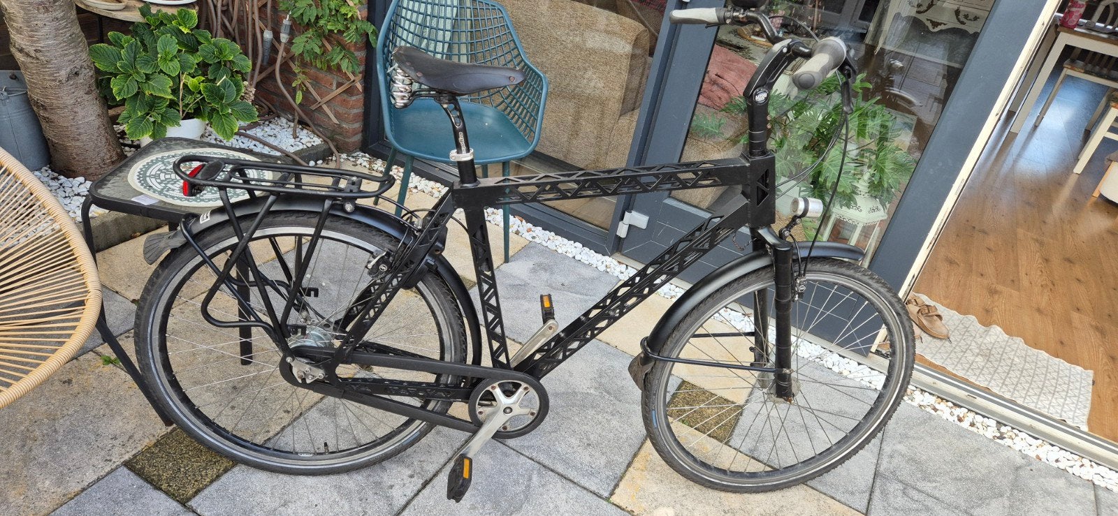 AZOR IFL Aluminium Zwart Herenfiets Framemaat 61, Fietsen en Brommers, Gebruikt, Velgrem, Versnellingen, 61 tot 65 cm