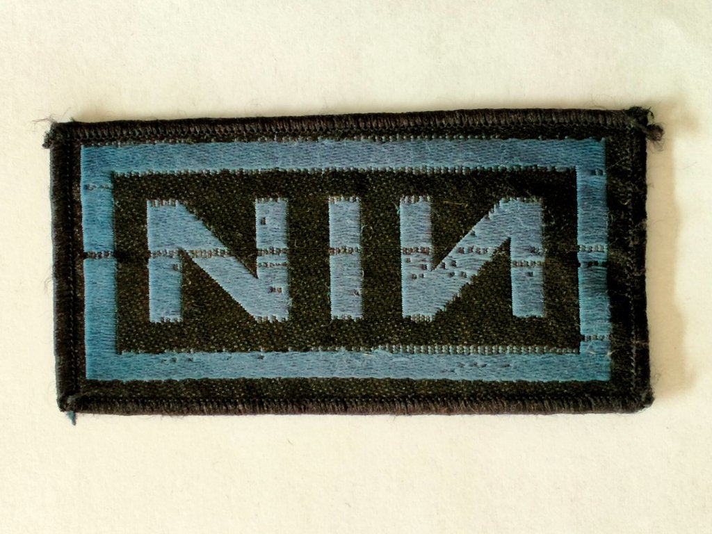Nine Inch Nails NIN muziek band kleding patch embleem logo, Ophalen of Verzenden, Gebruikt, Kleding