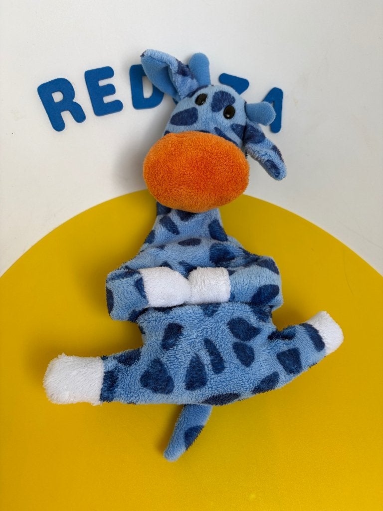 K3657 natalis giraf giraffe blauw, Kinderen en Baby's, Speelgoed | Knuffels en Pluche, Ophalen of Verzenden, Zo goed als nieuw