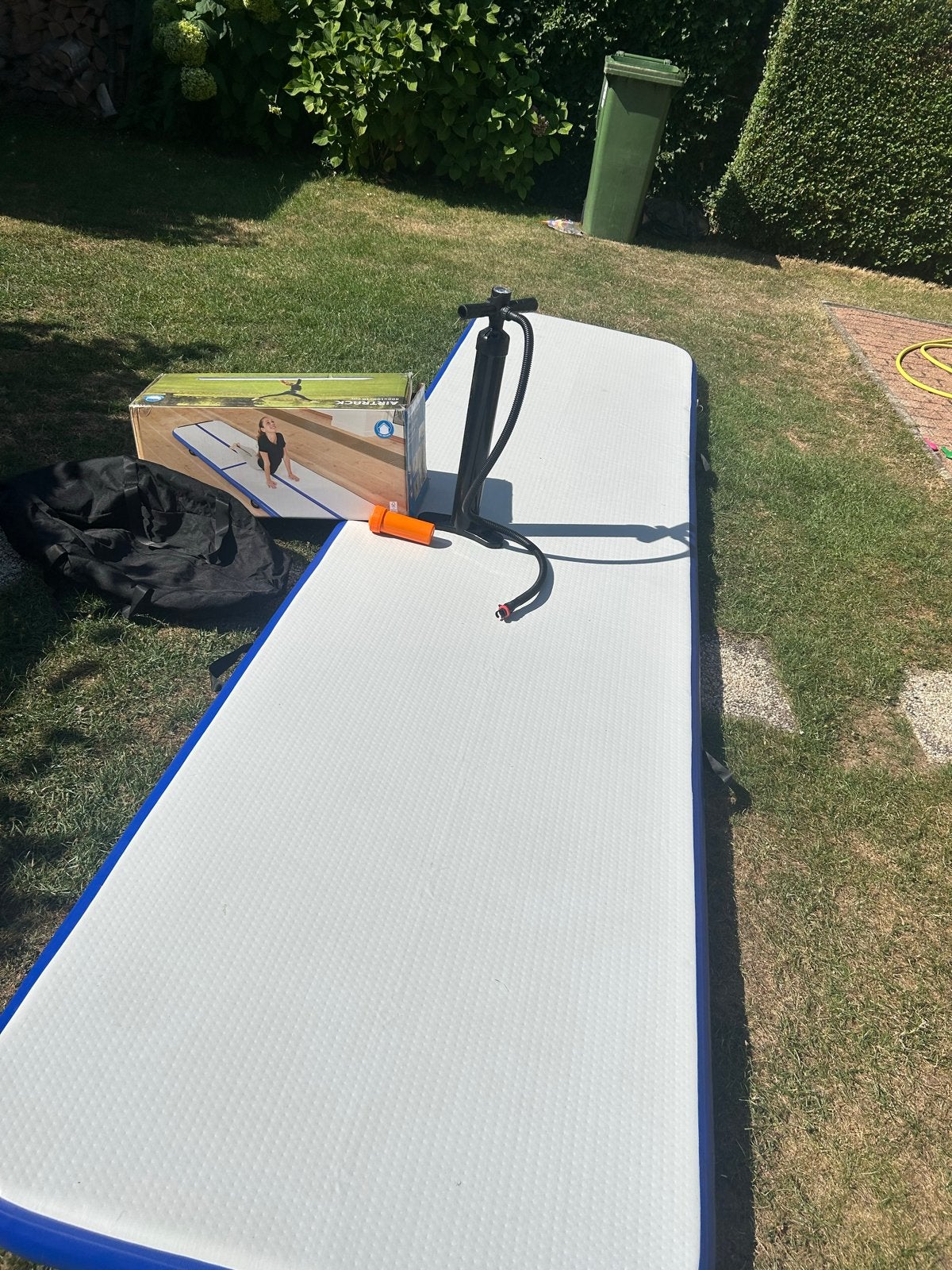 Airtrack 400x100x10 cm met pomp en draagtas en reparatie kit, Ophalen of Verzenden, Nieuw, Overige typen