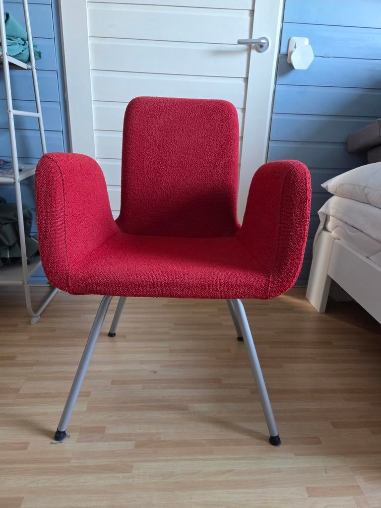2 rode Ikea Patrik stoelen, Ophalen, Gebruikt, Rood