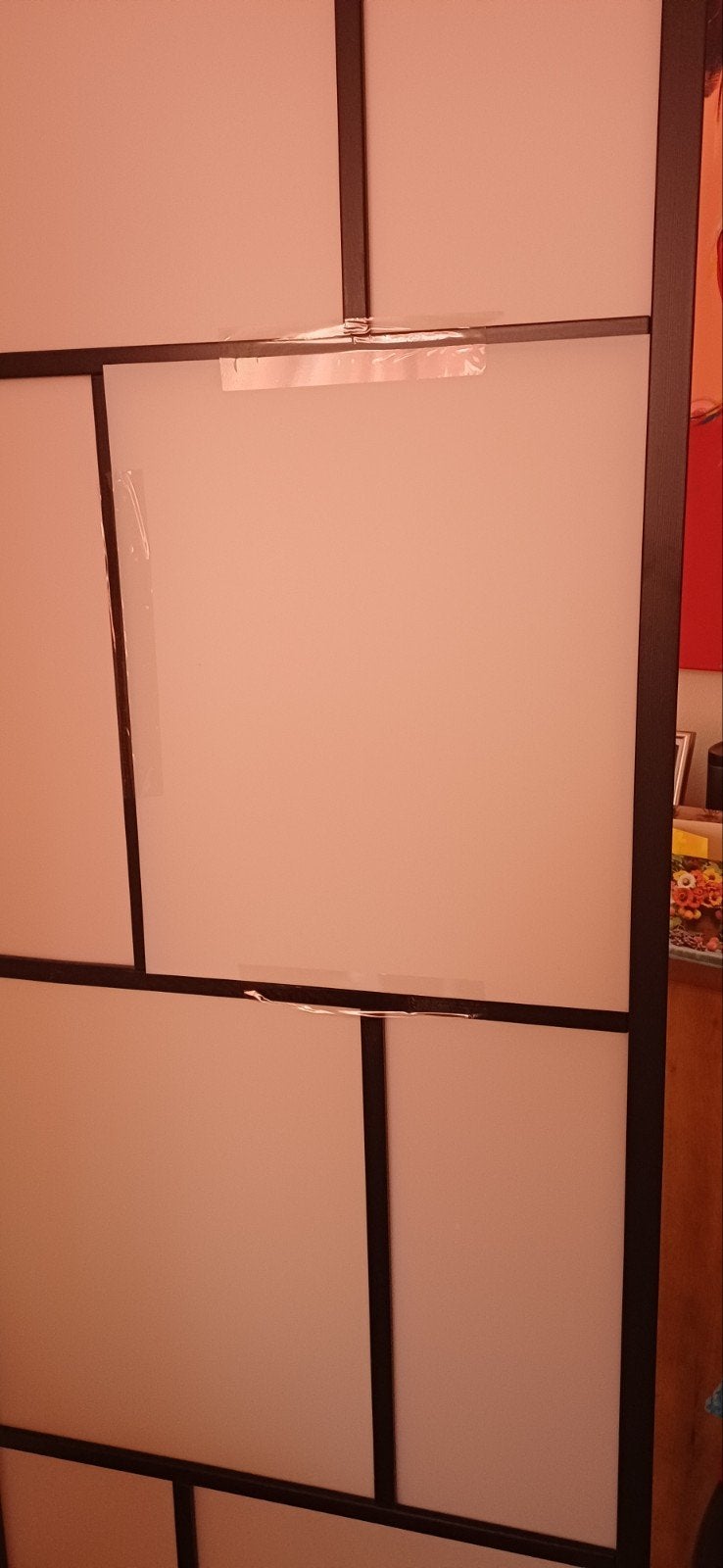 IKEA RISÖR Scheidingswand, wit/zwart, 216x185 cm, Ophalen, Gebruikt