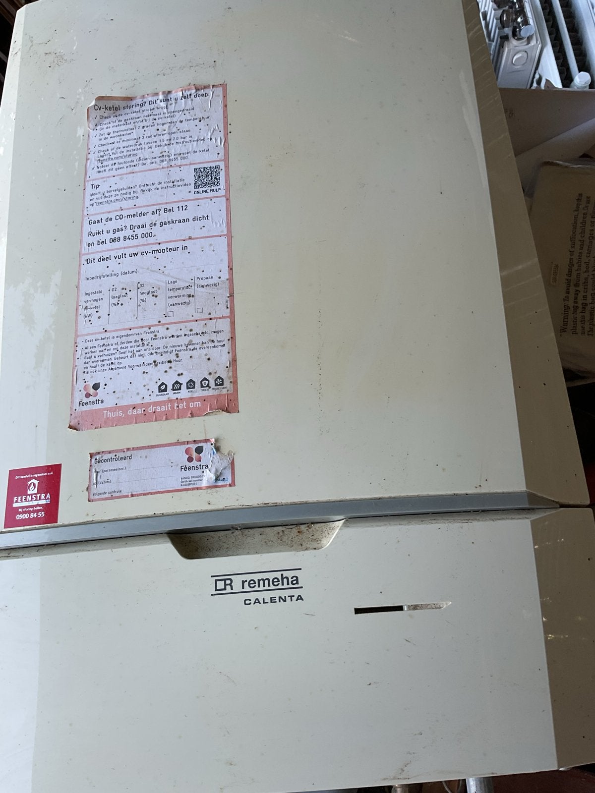 Remeha Calenta 40C CV-ketel met radiatoren en toebehoren, Doe-het-zelf en Verbouw, Gebruikt, Hoog rendement (Hr), Cv-ketel of Combi-ketel