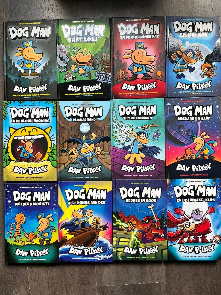 Dogman alle delen behalve deel 6, Boeken, Kinderboeken | Jeugd | onder 10 jaar, Ophalen of Verzenden, Gelezen, Dav Pilkey, Fictie algemeen