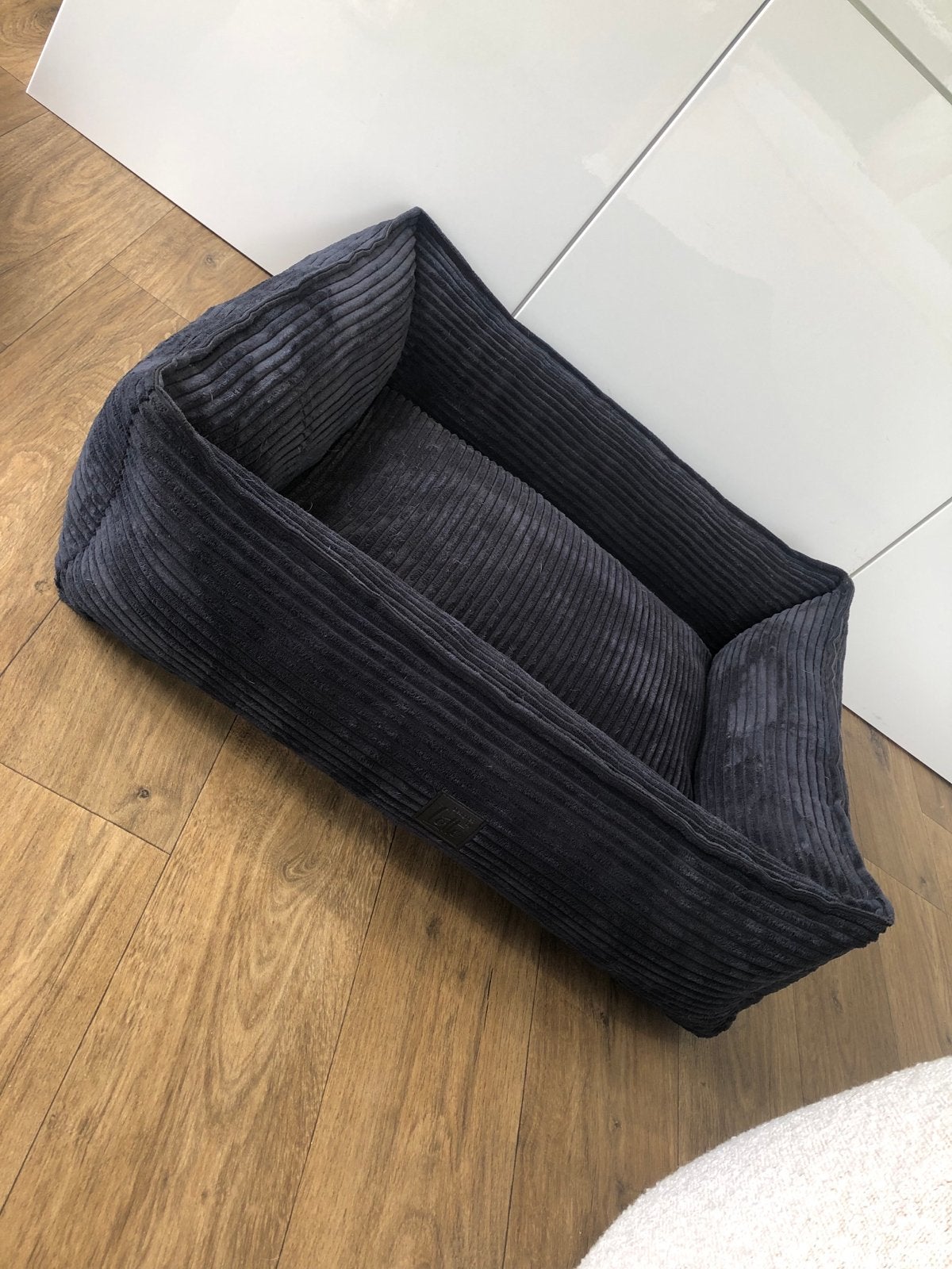 Designed by Lotte Ribbed - Hondenmand - Antraciet - 80x70x22, Ophalen, Zo goed als nieuw