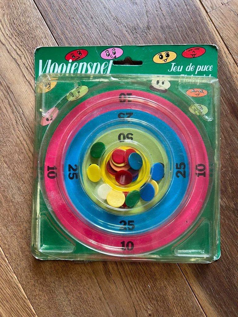 Vlooienspel met scoreringen, Ophalen of Verzenden, Gebruikt