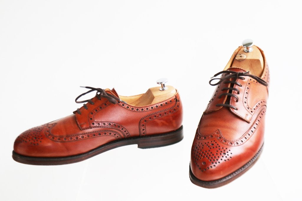 Crockett & Jones Altieri voor Ed Meier in 10 EE = 44 breed, Bruin, Ophalen of Verzenden, Zo goed als nieuw, Crockett & Jones