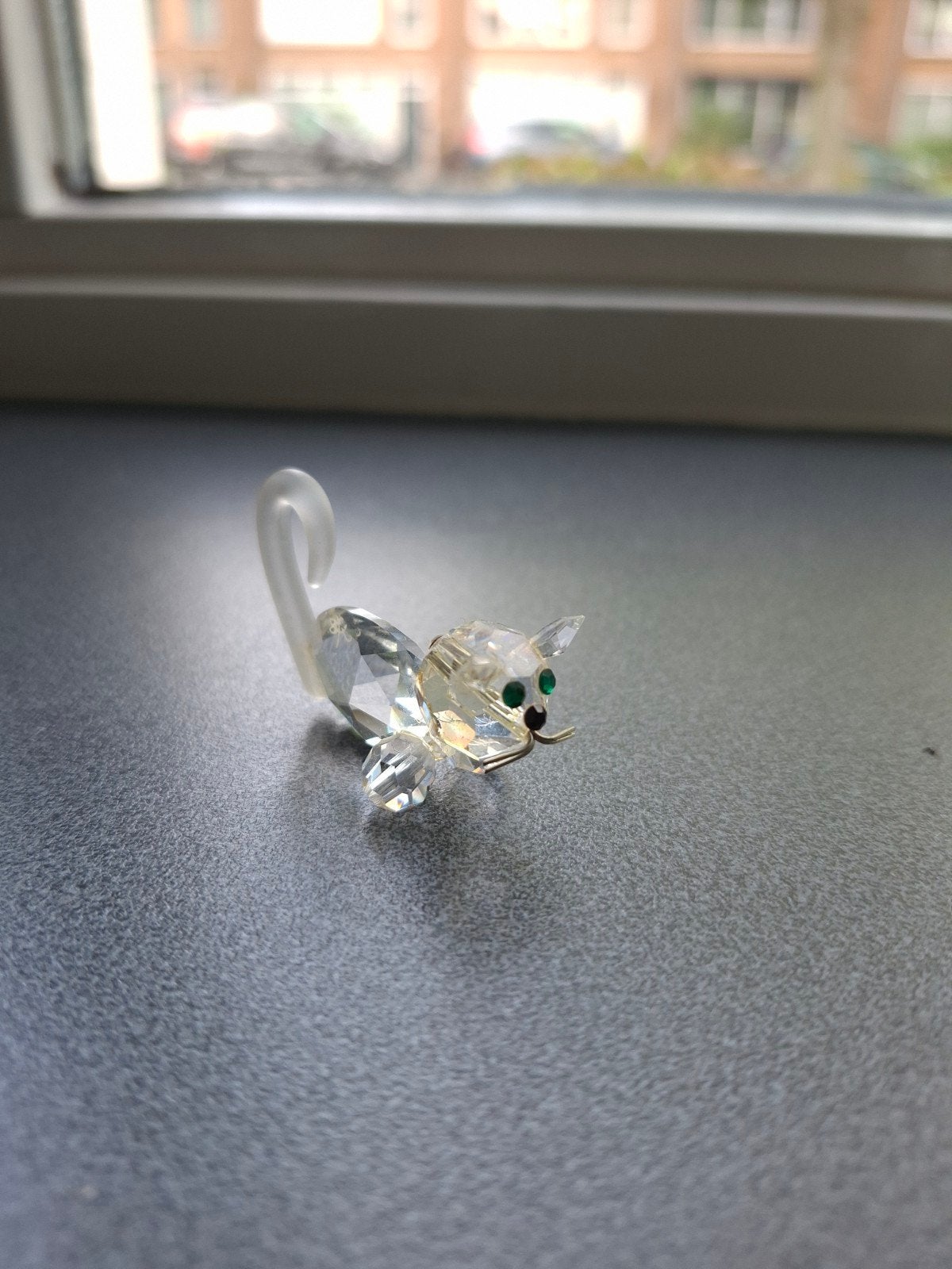 Kristallen Katje - Decoratief Beeldje, Ophalen, Zo goed als nieuw, Beeldje of Figuurtje