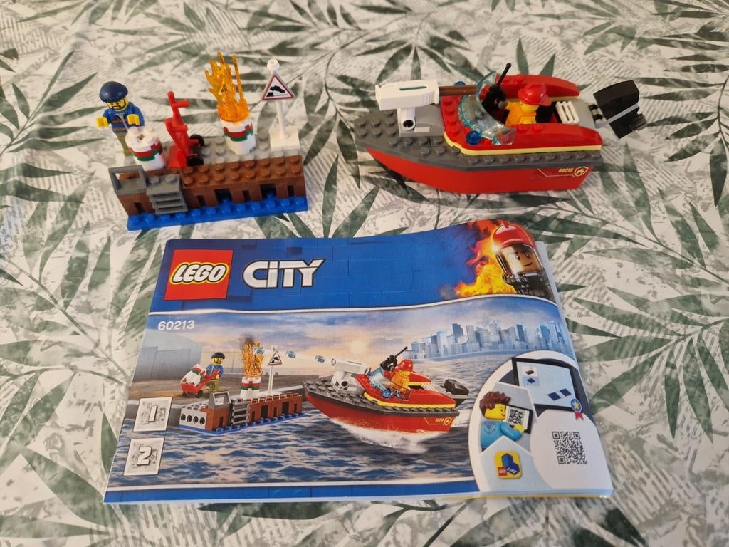 Lego City Brandweerboot 60213, Compleet, City, Lego, Ophalen of Verzenden