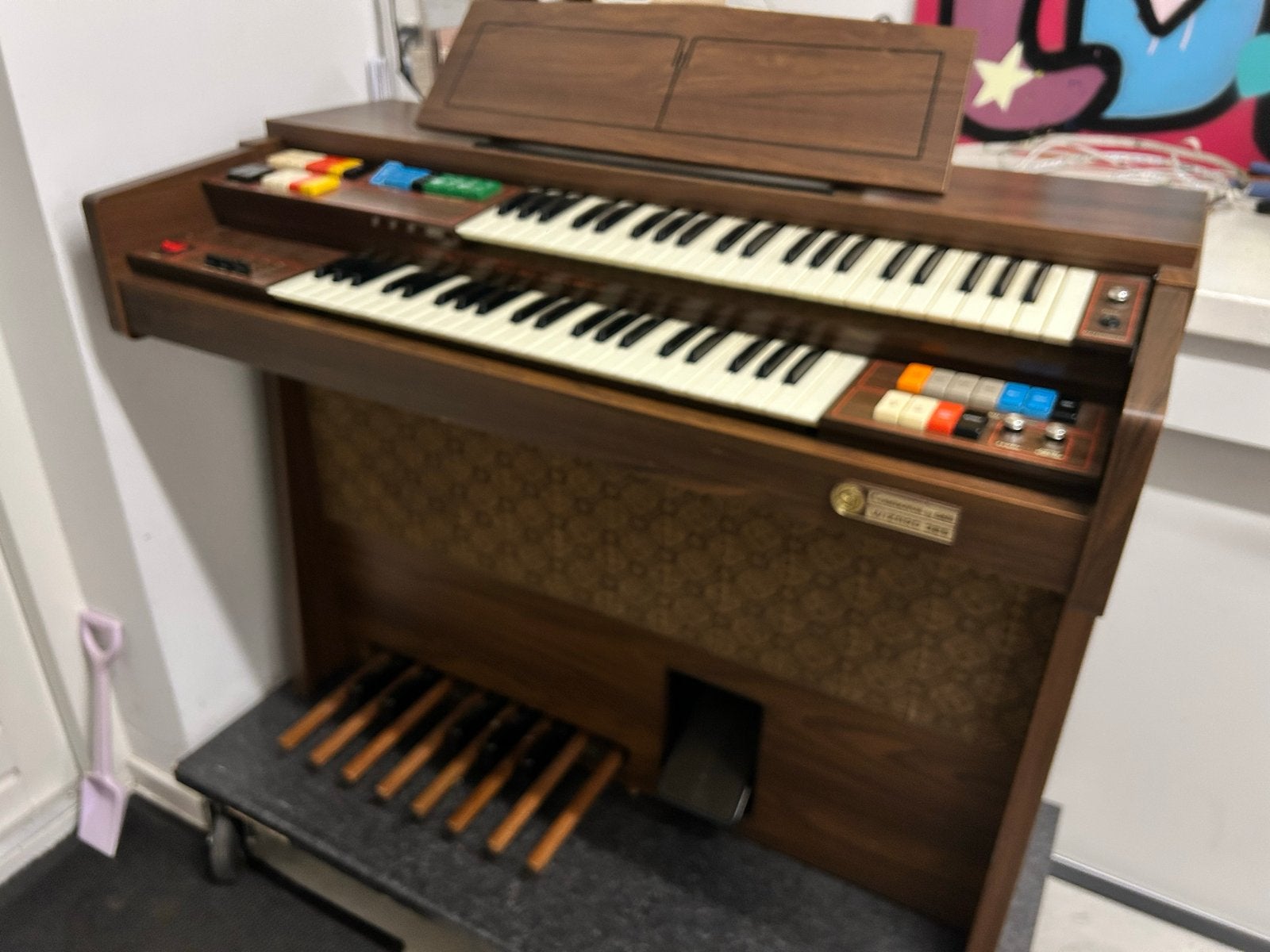 Vintage Orgel Gem Wizard 325 met Cosmovox technologie, Muziek en Instrumenten, Ophalen, Gebruikt, 2 klavieren, Orgel