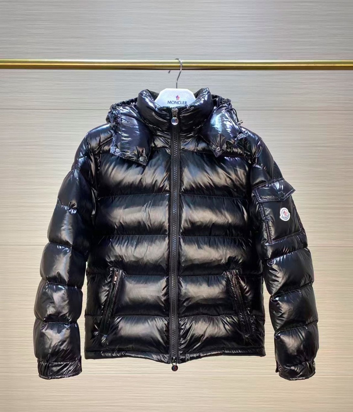 Moncler maya winterjas maat M zwart nieuw, Kleding | Heren, Jassen | Winter, Ophalen of Verzenden, Zo goed als nieuw, Maat 48/50 (M)