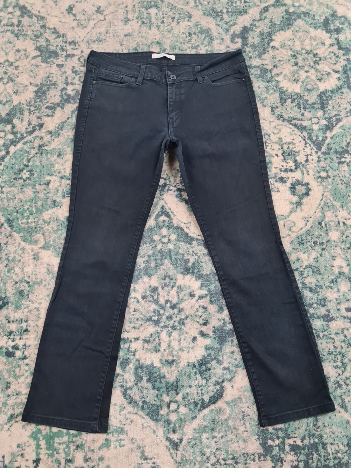 Levi’s 552 straight leg W32 L30 Dames Tulsi3230 Mid-rise, Zwart, Ophalen of Verzenden, Zo goed als nieuw, W30 - W32 (confectie 38/40)