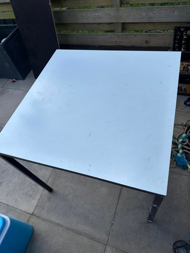 Tafel 80x80cm, Tuin en Terras, Ophalen, Gebruikt, Vierkant, Metaal