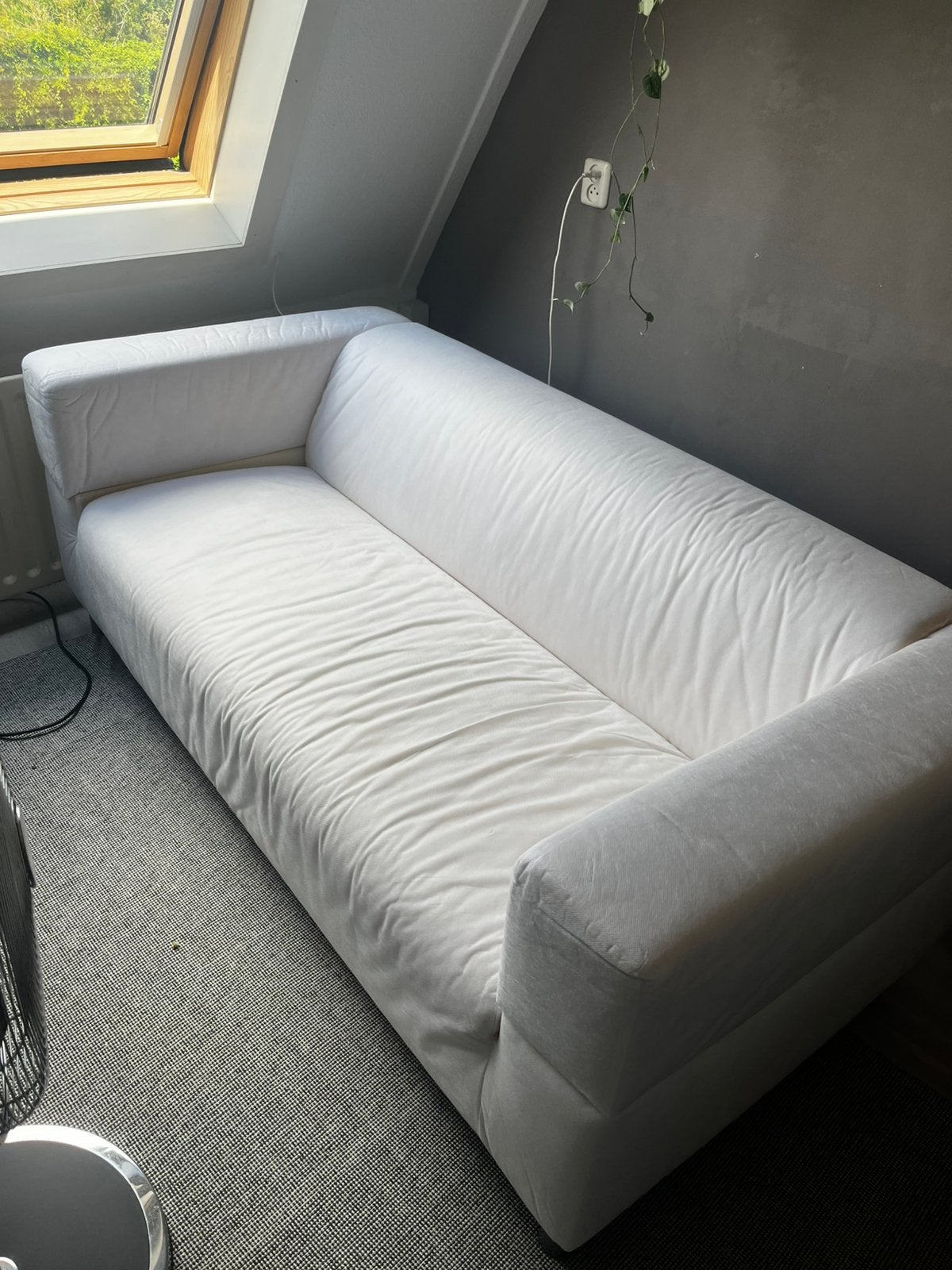 Ikea klippan bank met poef, Ophalen, Gebruikt, 150 tot 200 cm, Tweepersoons