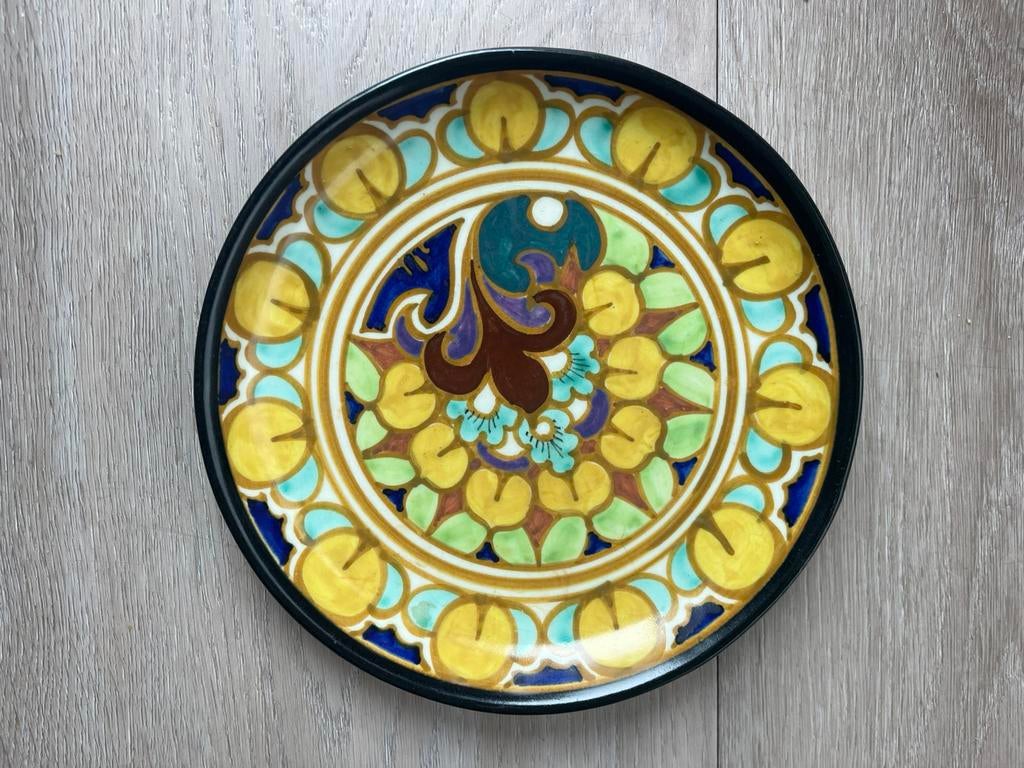 Plateelbord / plateel / bord Gouda Holland Ivora, Ophalen of Verzenden
