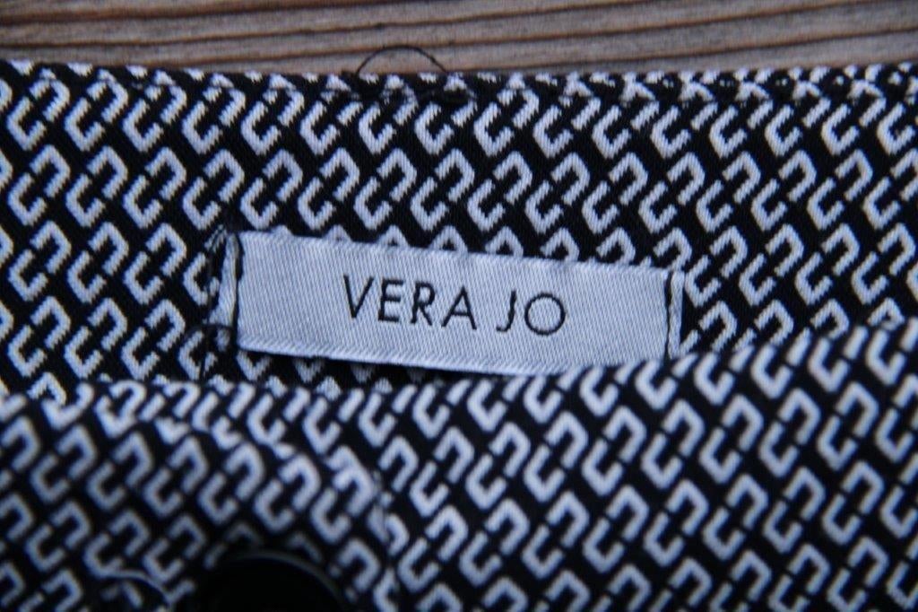 Broek zwart/ offwhite Vera Jo mt M Vaste prijs, Maat 38/40 (M), Verzenden, Zwart, Vera Jo