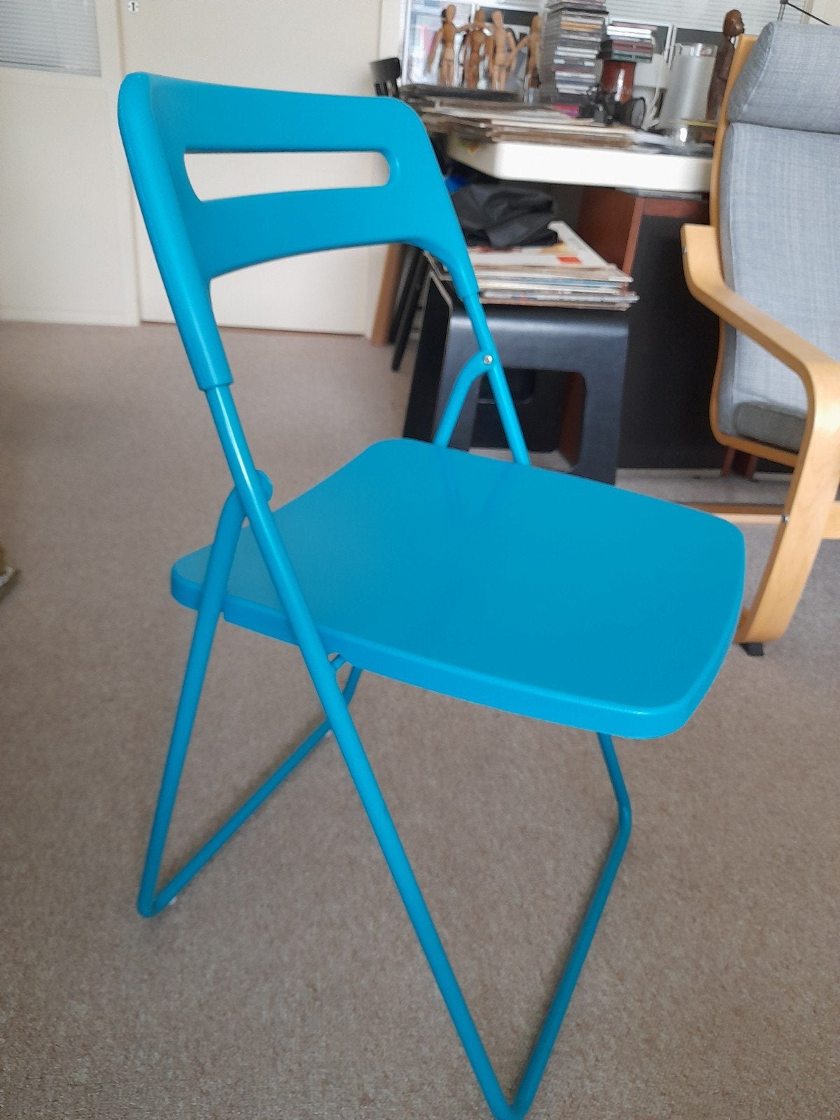 Klapstoel Nisse Ikea  - zgan, Ophalen, Kunststof, Wit, Zo goed als nieuw