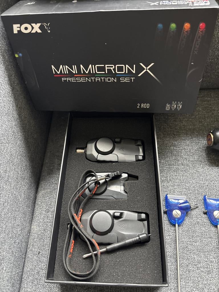 Fox Mini Micron X Presentation Set - Zo goed als nieuw, Watersport en Boten, Ophalen, Zo goed als nieuw, Complete set