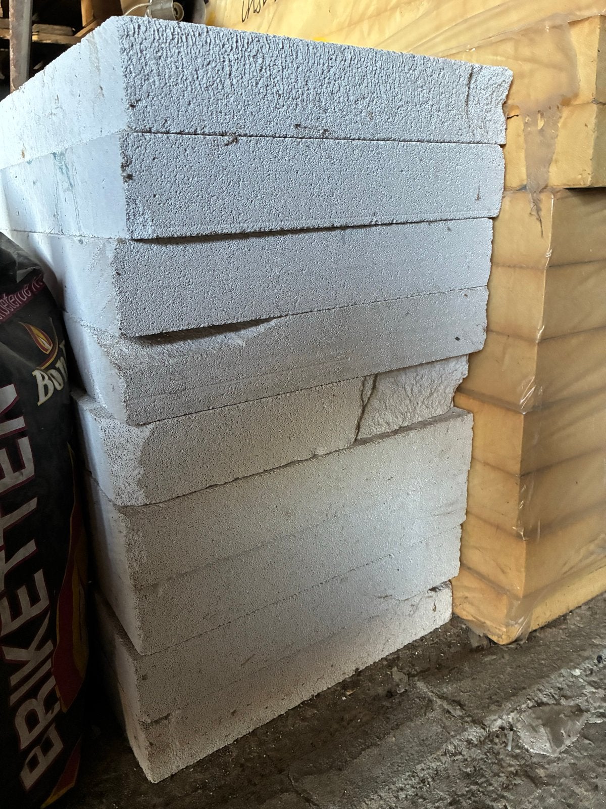10 stuks Gasbetonblokken (duroxblokken ), Ophalen, Gebruikt, Kalkzandstenen