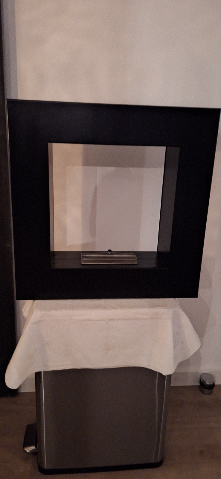 Sfeervolle Gelhaard - Zwart Design, Huis en Inrichting, Ophalen of Verzenden, Zo goed als nieuw, Hangende haard, Gelhaard