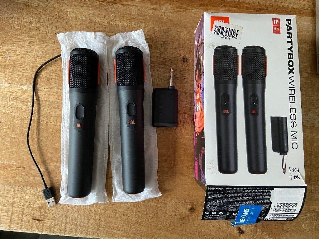 JBL partybox wireless mic - set van 2, Ophalen, Nieuw, Microfoon(s)