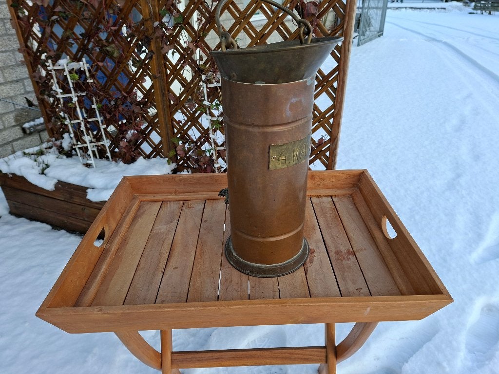 antieke koperen kolenkit / paraplubak, Ophalen of Verzenden