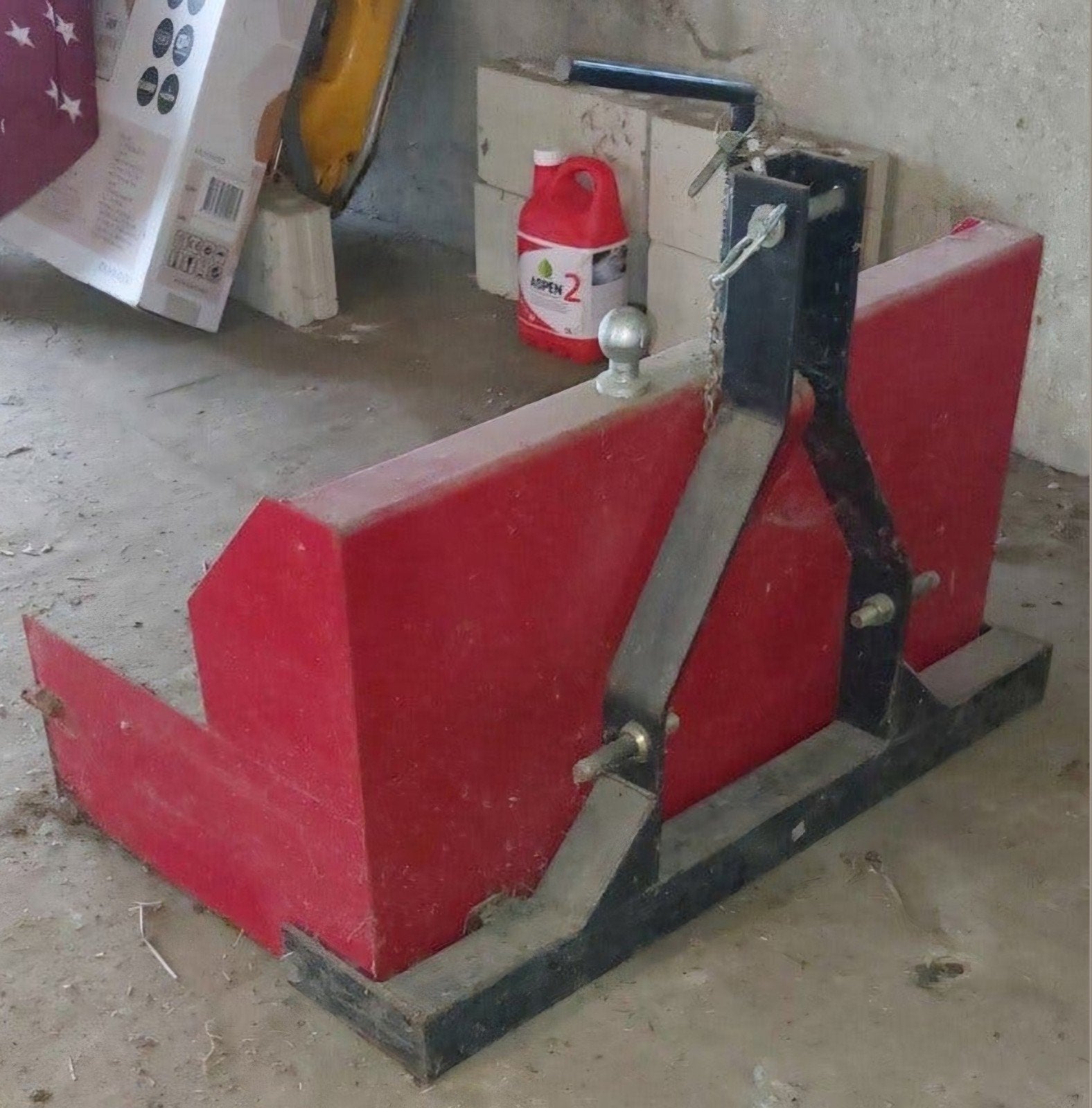 Mini tractor grondbak, Ophalen